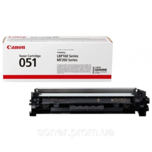 Картридж чорний для LPB162d/269/267/264dw Cartridge 051 Black (1.7K)