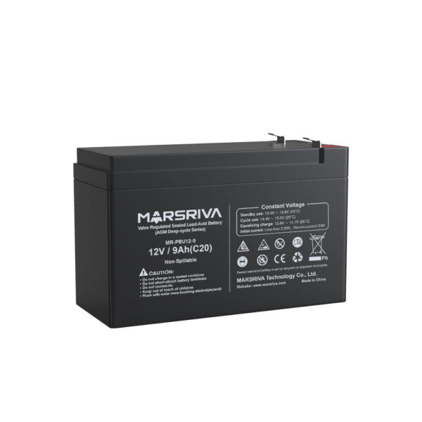AGM батарея 12V/9Ah глибокого розряду  MR-PBU12/9 Герметична свинцево-кислотна батарея 12V/9Ah,  MR-PBU12-9