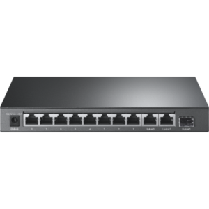Комутатор TP-LINK TL-SL1311P 8x1FE (8xPoE), 2xGE, 1xSFP, 65Вт, Некерований
