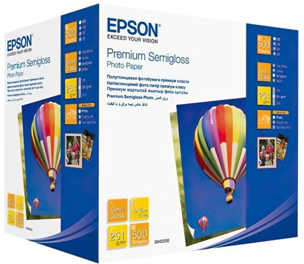 Фотопапір Premium Semigloss 10x15 см, 500 арк Epson (C13S042200)