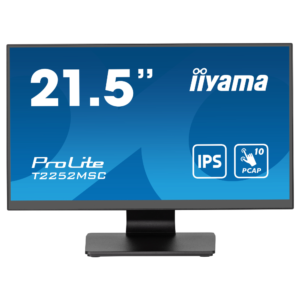21.5" 16:9 IPS сенсорний РК монітор, 1920х1080, пр оекційно-ємністна технологія, 1xHDMI/1xDP/2xUSB 3. T2252MSC-B2
