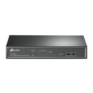 7d488412fb46e1cd29b1550f78a71b26 Комутатор TP-LINK TL-SF1008LP, 8x1FE (4xPoE), 41Вт, Некерований
