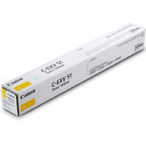 Картридж тонер жовтий для iRAC55XX C-EXV51 toner yellow