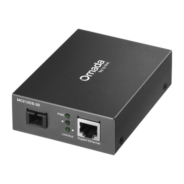 e77e74af19c6fc30c7ff85eb7f871a65 Медіаконвертер TP-LINK MC212CS-20 1GE, WDM SM, 20km, SC