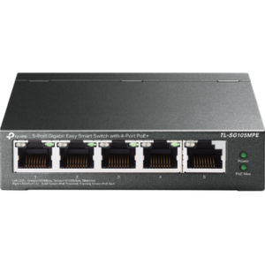Комутатор TP-LINK TL-SG105MPE 5xGE (4xPoE), 120Вт, WebSmart