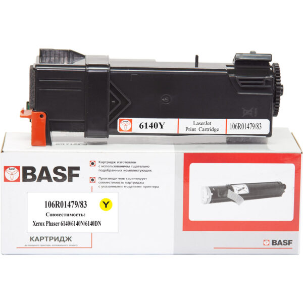 106r01479-83__y Картридж тон. BASF для Xerox Phaser 6140 аналог 106R01483/106R01479 Yellow ( 2000 ст.) (BASF-KT-106R01479/83)