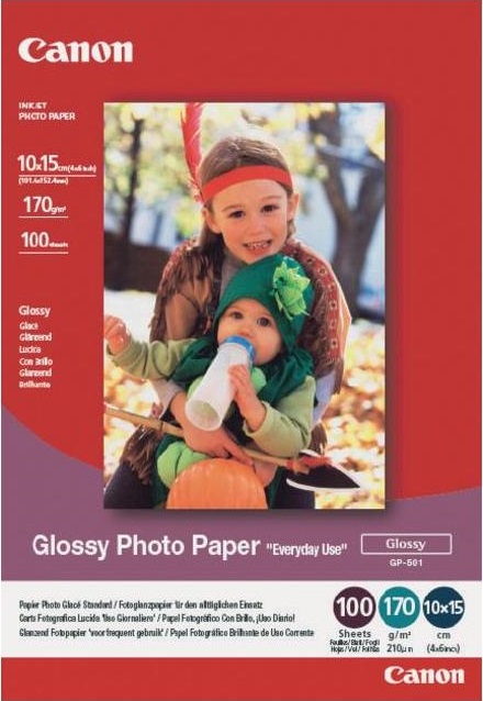Фотопапір GP-501 Photo Paper Glossy 200 г/м2, 10x15 см, 100 арк Canon (0775B003)