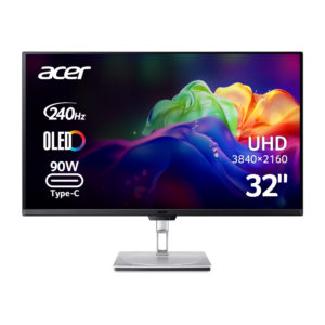 237ca18dd2f8cdafd8244e28777e0905 Монітор Acer 31.5" PE320QKXSMIIPHUZX 2xHDMI, DP, OLED, 3840x2160, 240Hz