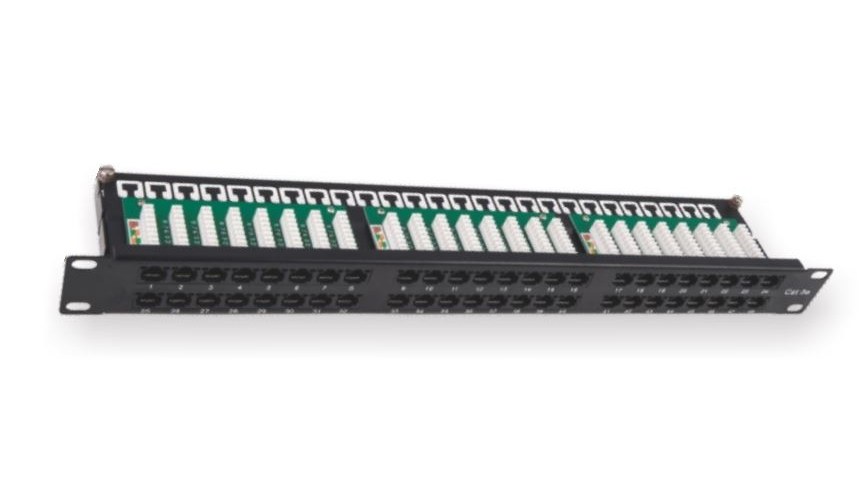 Патч-панель 19", 48xRJ45, UTP,кат.5E, 1U KD-PP37-UTP-C5E-48P