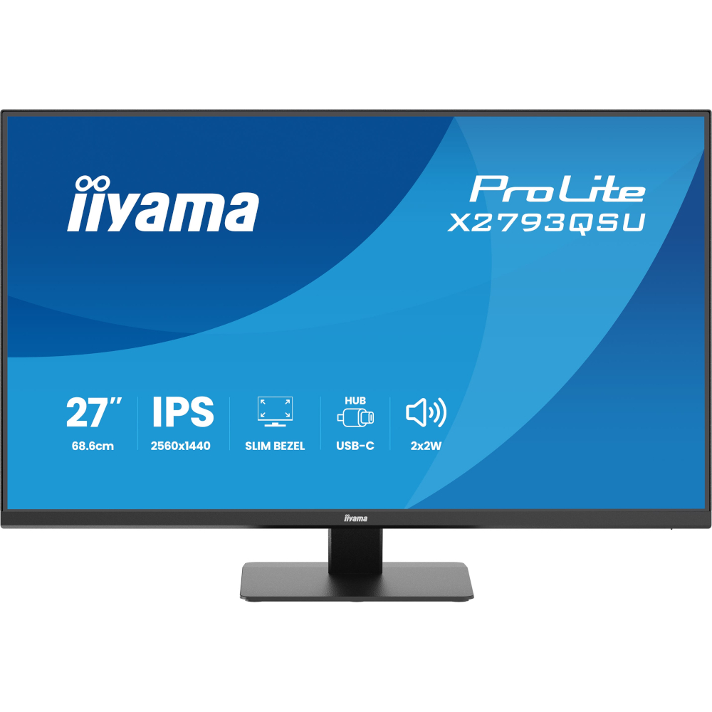27" 16:9 IPS РК монітор, 2560х1440, 1 мс (MPRT), 7 5 Гц, 350 кд/м2, Adaptive Sync, 1xHDMI 1.4/1xDP 1. X2793QSU-B1