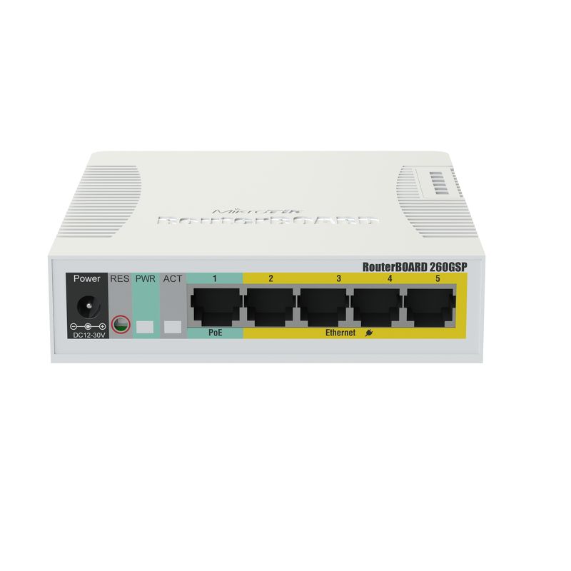 5dcb47299a866_css106-1g-4p-1siv Комутатор MikroTik Cloud Smart Switch RB260GSP