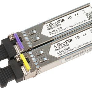 Комплект SFP-Трансиверів MikroTik S-4554LC80D (S-45LC80D, S-54LC80D по 1шт), SM, 80км