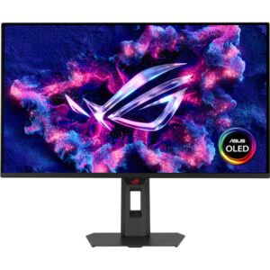 Монітор Asus 26.5" ROG Strix XG27AQDMES 2xHDMI, DP, Audio, QD-OLED, 2560x1440, 240Hz, 0.03ms, DCI-P3 99%, G-SYNC, FreeSync, Pivot, HDR10