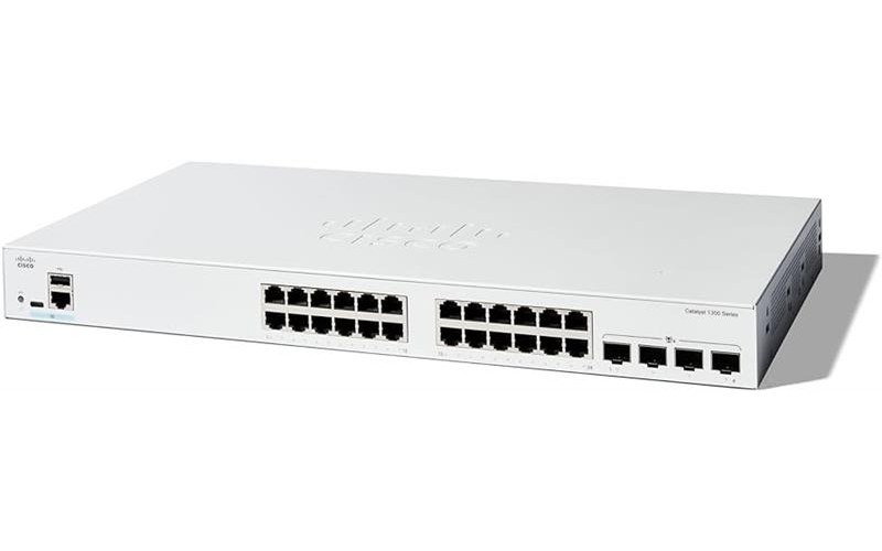 Комутатор Cisco Catalyst 1300 24xGE, PoE, 4x10G SFP+