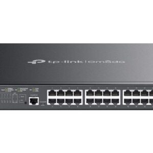 Комутатор TP-LINK SG3428XMP 24xGE (24xPoE), 4xSFP+, 384Вт, Керований L2