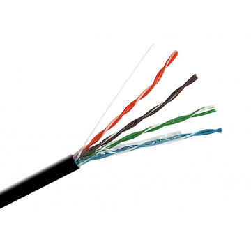 674fb6c1a553fbc6924aae76378c799b Кабель UTP кат.5е, PE, 4 пари, 4x2x0.50, 305м, чор ний 5600