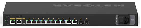 Комутатор NETGEAR M4250-10G2XF-PoE+ (GSM4212PX) 8x1GE PoE+(240Вт), 2x1GE, 2xSFP, AV Line керований L2