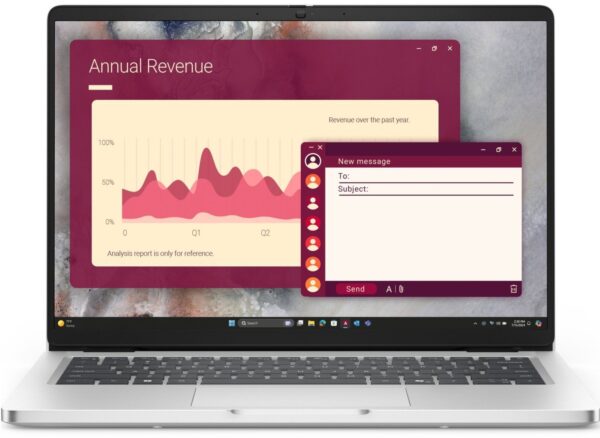 Ноутбук Dell Pro 14 14" FHD+ IPS AG, Intel U7-255U, 32GB, F512GB, UMA, Lin, сріблястий, US клавіатура