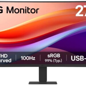 Монітор LG 27" 27U421A-B VA HDMI, USB-C, Audio, VA, 100Hz, sRGB 99%, CURVED