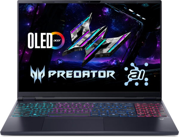 Ноутбук Acer Predator Helios Neo 16S PHN16S-I51 16" OLED, Intel U9-386H, 32GB, F1TB, NVD5060-8, Lin, чорний