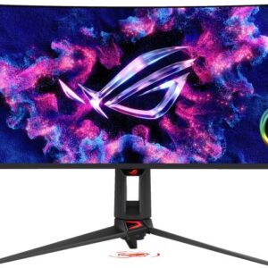 Монітор Asus 34" ROG Swift OLED PG34WCDN 2xHDMI, DP, USB-C, 3xUSB, Audio, QD-OLED, 3440x1440, 21:9, 360Hz, 0.03ms, DCI-P3 99%, CURVED, G-SYNC, FreeSync, HAS, HDR500