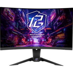 iгровий монiтор 27" VA 1500R 180Hz 1ms QHD (2560 x 1440) 2xHDMI(2.0) 1xDP(1.4) 1xHP Integrated Wi-Fi PG27QRT2A