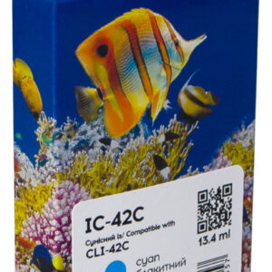 Картридж сумісний Canon CLI-42C (6385B001) 900 арк, блакитний Barva (IC-42C)