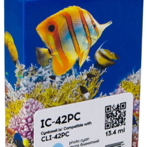 Картридж сумісний Canon CLI-42PC (6388B001) 900 арк, фото блакитний Barva (IC-42PC)