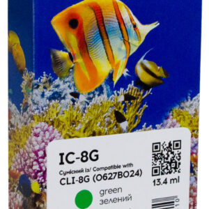 Картридж сумісний Canon CLI-8G (0627B024) 2075 арк, зелений Barva (IC-8G)