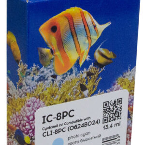 Картридж сумісний Canon CLI-8PC (0624B024) 515 арк, фото блакитний Barva (IC-8PC)