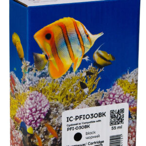 Картридж сумісний Canon PFI-030BK (3489C001) 55 мл, чорний Barva (IC-PFI030BK)