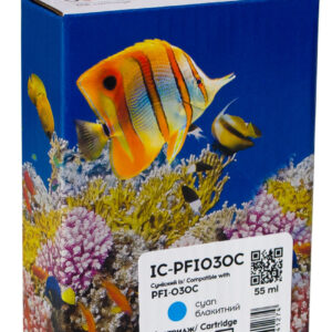 Картридж сумісний Canon PFI-030C (3490C001) 55 мл, блакитний Barva (IC-PFI030C)