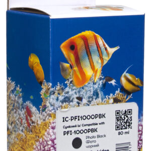 Картридж сумісний Canon PFI-1000PBK (0546C001) 80 мл, фото чорний Barva (IC-PFI1000PBK)