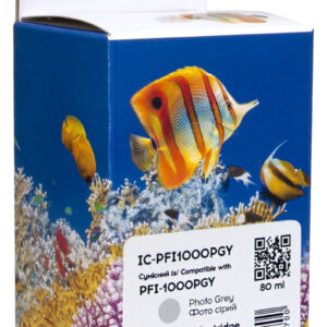 Картридж сумісний Canon PFI-1000PGY (0553C001) 80 мл, фото сірий Barva (IC-PFI1000PGY)
