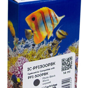Картридж сумісний Canon PFI-300PBK (4193C001) 303 арк, фото чорний Barva (IC-PFI300PBK)