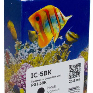 Картридж сумісний Canon PGI-5PGBK (0628B024) 500 арк, чорний Barva (IC-5BK)