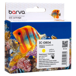 Картридж сумісний Epson T0804 (C13T08044010/C13T08044011) 620 арк, жовтий Barva (IC-0804)