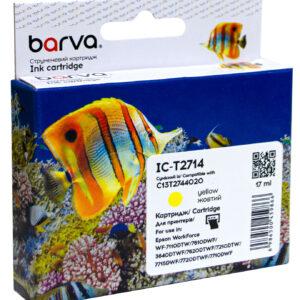 Картридж сумісний Epson 27XL/T2714 (C13T27144020) 1100 арк, жовтий Barva (IC-T2714)