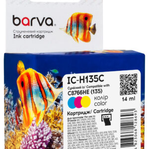 Картридж струменевий HP 135 (C8766HE) 330 арк, триколірний Barva (IC-H135C)