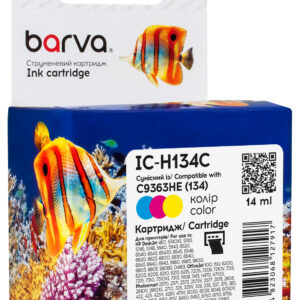 Картридж струменевий HP 134 (C9363HE) 560 арк, триколірний Barva (IC-H134C)