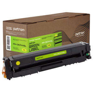 Картридж сумісний Canon 067H жовтий Green Label Patron (PN-067HYGL)