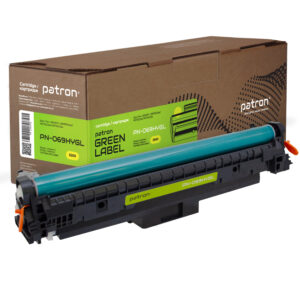 Картридж сумісний Canon 069H жовтий Green Label Patron (PN-069HYGL)