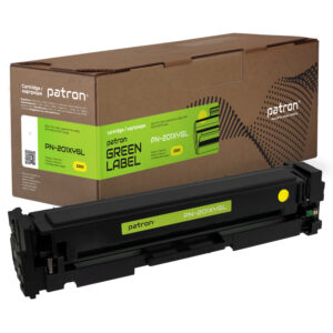 Картридж сумісний HP 201X (CF402X) жовтий Green Label Patron (PN-201XYGL)