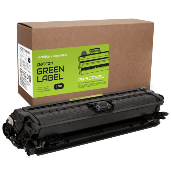 Doc-176422 Картридж сумісний HP 307A (CE740A) чорний Green Label Patron (PN-307AKGL)