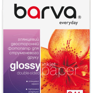 Фотопапір глянцевий двосторонній 155 г/м2, A4, 100 арк Everyday Barva (IP-GE155-308)