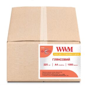 Фотопапір WWM глянсовий 225г/м кв, A4, 1000 арк (G225.1000)