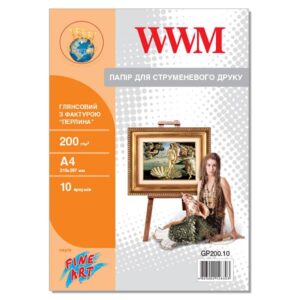 Фотопапір WWM Глянсовий "Перлина" 200Г/м кв, A4, 10л (GP200.10)