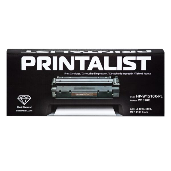 Картридж тон. PRINTALIST для HP LJ 4003/4103, MFP 4103 Black аналог W1510X Black ( 9700 ст.) (HP-W1510X-PL)
