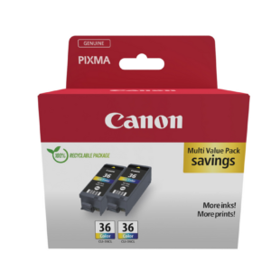 Картридж CLI-36 кольоровий подвійна упаковка Canon (1511B025)