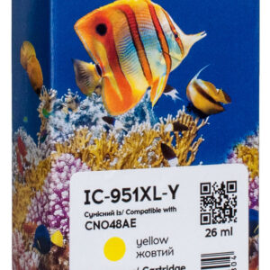 Картридж сумісний HP 951XL (CN048AE/CN052AE) 1500 арк, жовтий Barva (IC-951XL-Y)